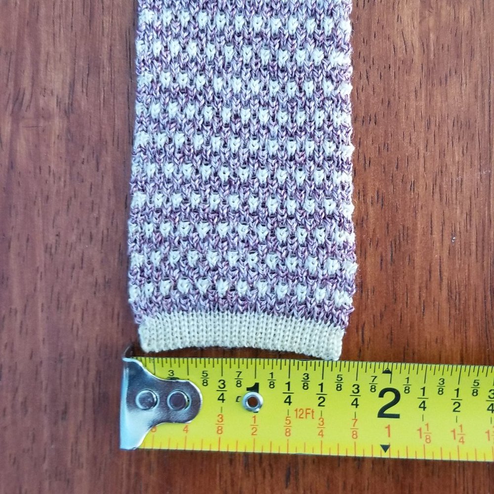 Burberry Purple Knit Tie - Picture 2 of 5
